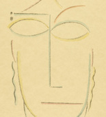 Alexei Jawlensky. Head II (Kopf II) from the portfolio Heads (K&ouml;pfe). (1922)
