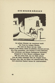 Ernst Ludwig Kirchner. The New Houses (Die neuen H&auml;user) (headpiece, page 40) from Umbra vitae (Shadow of Life). 1924