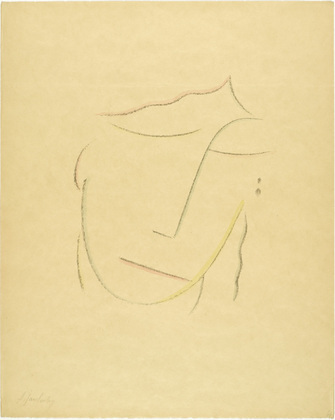 Alexei Jawlensky. Head IV (Kopf IV) from the portfolio Heads (K&ouml;pfe). (1922)