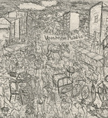 Paul Gangolf. Flea Market (March&eacute; aux Puces). (c. 1926-31)