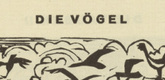 Ernst Ludwig Kirchner. The Birds (Die V&ouml;gel) (headpiece, page 45) from Umbra vitae (Shadow of Life). 1924