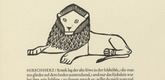 Gerhard Marcks. Old Lion (Alter L&ouml;we) (in-text plate, page 9) from Tierfabeln des Aesop (Aesop's Fables). (1950, print executed 1949-50)