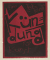 K&uuml;ndung. Eine Zeitschrift f&uuml;r Kunst