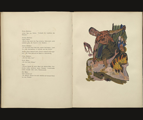 Plate (folio 8) from <i>M&ouml;rder, Hoffnung der Frauen (Murderer, Hope of Women)</i>