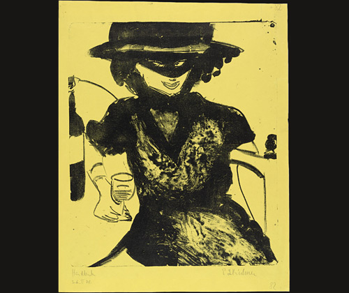 <i>Gerty with Mask and Wineglass</i>