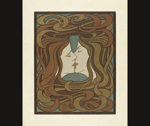 <i>The Kiss</i> (plate, facing page 116) from the periodical <i>Pan</i>, vol. IV, no. 2 (Jul&ndash;Aug&ndash;Sept 1898)