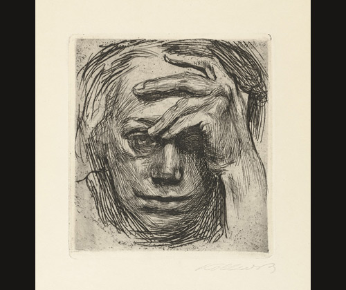 <i>Self-Portrait, Hand at the Forehead</i>