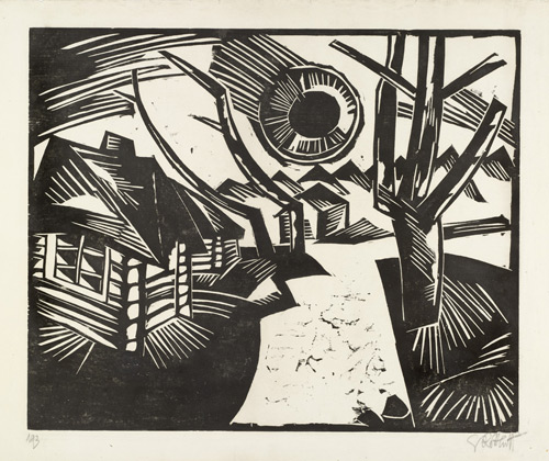 <i>Russian Landscape with Sun</i>