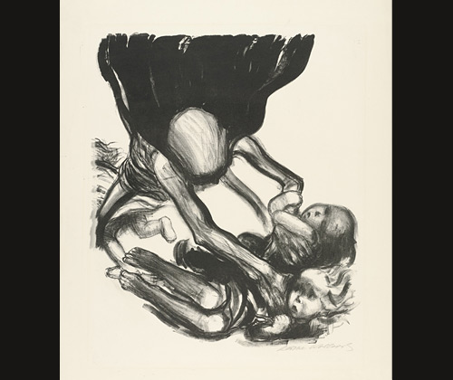 <i>Death Grabbing at a Group of Children</i>