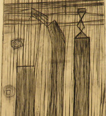 Louise Bourgeois. Plate 9 of 9, from the illustrated book, He Disappeared into Complete Silence, first edition (Example 12). 1947