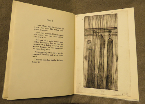 Louise Bourgeois. Plate 9 of 9, from the illustrated book, He Disappeared into Complete Silence, first edition (Example 12). 1947