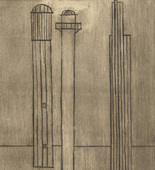 Louise Bourgeois. Plate 3 of 9, from the illustrated book, He Disappeared into Complete Silence, first edition (Example 13). 1947