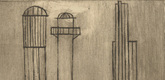 Louise Bourgeois. Plate 3 of 9, from the illustrated book, He Disappeared into Complete Silence, first edition (Example 13). 1947