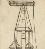 Louise Bourgeois. Plate 5 of 9, from the illustrated book, He Disappeared into Complete Silence, first edition (Example 13). 1947