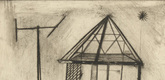 Louise Bourgeois. Plate 6 of 9, from the illustrated book, He Disappeared into Complete Silence, first edition (Example 13). 1947