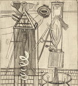Louise Bourgeois. Plate 8 of 9, from the illustrated book, He Disappeared into Complete Silence, first edition (Example 13). 1947