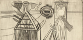 Louise Bourgeois. Plate 8 of 9, from the illustrated book, He Disappeared into Complete Silence, first edition (Example 13). 1947