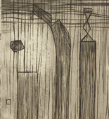 Louise Bourgeois. Plate 9 of 9, from the illustrated book, He Disappeared into Complete Silence, first edition (Example 13). 1947