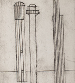 Louise Bourgeois. Plate 3 of 9, from the illustrated book, He Disappeared into Complete Silence, first edition (Example 14). 1947