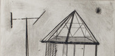 Louise Bourgeois. Plate 4 of 9, from the illustrated book, He Disappeared into Complete Silence, first edition (Example 14). 1947
