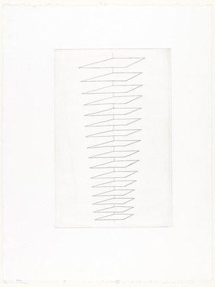 Louise Bourgeois. Untitled, plate 4 of 8, from the puritan. 1990