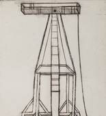 Louise Bourgeois. Plate 5 of 9, from the illustrated book, He Disappeared into Complete Silence, first edition (Example 14). 1947