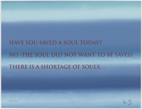 Louise Bourgeois. Have You Saved a Soul Today? 2009