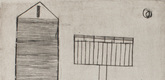 Louise Bourgeois. Plate 6 of 9, from the illustrated book, He Disappeared into Complete Silence, first edition (Example 14). 1947