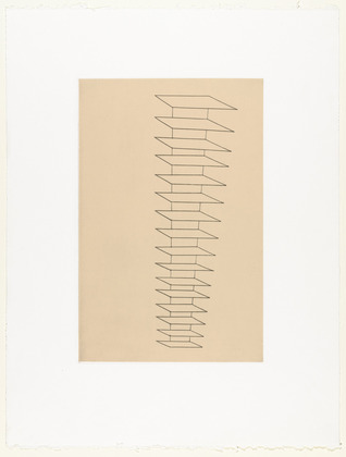 Louise Bourgeois. Untitled, plate 3 of 8, from the puritan. 1990