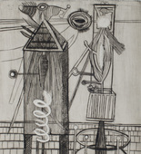 Louise Bourgeois. Plate 7 of 9, from the illustrated book, He Disappeared into Complete Silence, first edition (Example 14). 1947