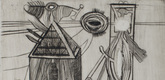 Louise Bourgeois. Plate 7 of 9, from the illustrated book, He Disappeared into Complete Silence, first edition (Example 14). 1947