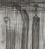 Louise Bourgeois. Plate 9 of 9, from the illustrated book, He Disappeared into Complete Silence, first edition (Example 14). 1947