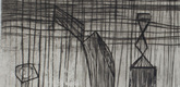 Louise Bourgeois. Plate 9 of 9, from the illustrated book, He Disappeared into Complete Silence, first edition (Example 14). 1947