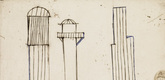 Louise Bourgeois. Plate 3 of 9, from the illustrated book, He Disappeared into Complete Silence, first edition (Example 15). 1947