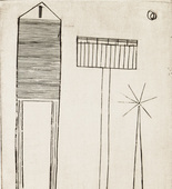 Louise Bourgeois. Plate 6 of 9, from the illustrated book, He Disappeared into Complete Silence, first edition (Example 15). 1947