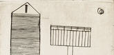 Louise Bourgeois. Plate 6 of 9, from the illustrated book, He Disappeared into Complete Silence, first edition (Example 15). 1947