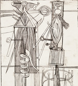 Louise Bourgeois. Plate 7 of 9, from the illustrated book, He Disappeared into Complete Silence, first edition (Example 15). 1947