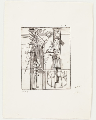 Louise Bourgeois. Plate 7 of 9, from the illustrated book, He Disappeared into Complete Silence, first edition (Example 15). 1947