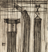 Louise Bourgeois. Plate 9 of 9, from the illustrated book, He Disappeared into Complete Silence, first edition (Example 15). 1947