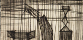 Louise Bourgeois. Plate 9 of 9, from the illustrated book, He Disappeared into Complete Silence, first edition (Example 15). 1947