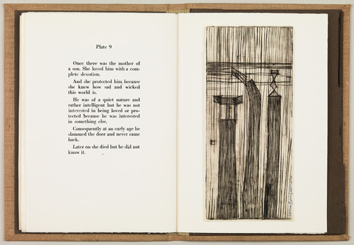 Louise Bourgeois. Plate 9 of 9, from the illustrated book, He Disappeared into Complete Silence, first edition (Example 15). 1947