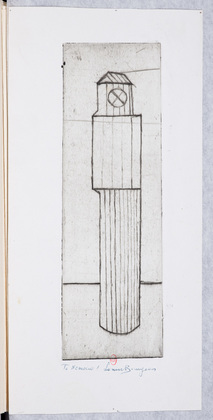 Louise Bourgeois. Plate 1 of 9, from the illustrated book, He Disappeared into Complete Silence, first edition (Example 16). 1947