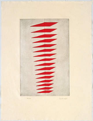 Louise Bourgeois. Untitled, plate 4 of 8, from the puritan. 1990