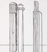 Louise Bourgeois. Plate 3 of 9, from the illustrated book, He Disappeared into Complete Silence, first edition (Example 16). 1984, after a 1947 impression