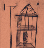 Louise Bourgeois. Plate 4 of 9, from the illustrated book, He Disappeared into Complete Silence, first edition (Example 16). 1947
