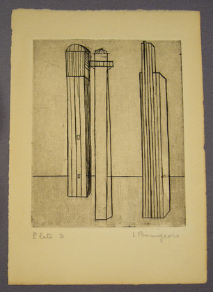 Louise Bourgeois. Plate 3 of 9, from the illustrated book, He Disappeared into Complete Silence, first edition (Example 17). 1947