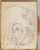 Louise Bourgeois. Untitled, no. 31 of 34, from the sketchbook, Album &agrave; Dessin. sketchbook date: 1950s-1980s