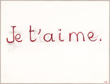 Louise Bourgeois. Je T'aime. 1995
