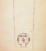 Louise Bourgeois. Untitled, no. 21 of 34, from the sketchbook, Album &agrave; Dessin. sketchbook date: 1950s-1980s