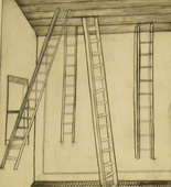 Louise Bourgeois. Plate 8 of 9, from the illustrated book, He Disappeared into Complete Silence, first edition (Example 17). 1947